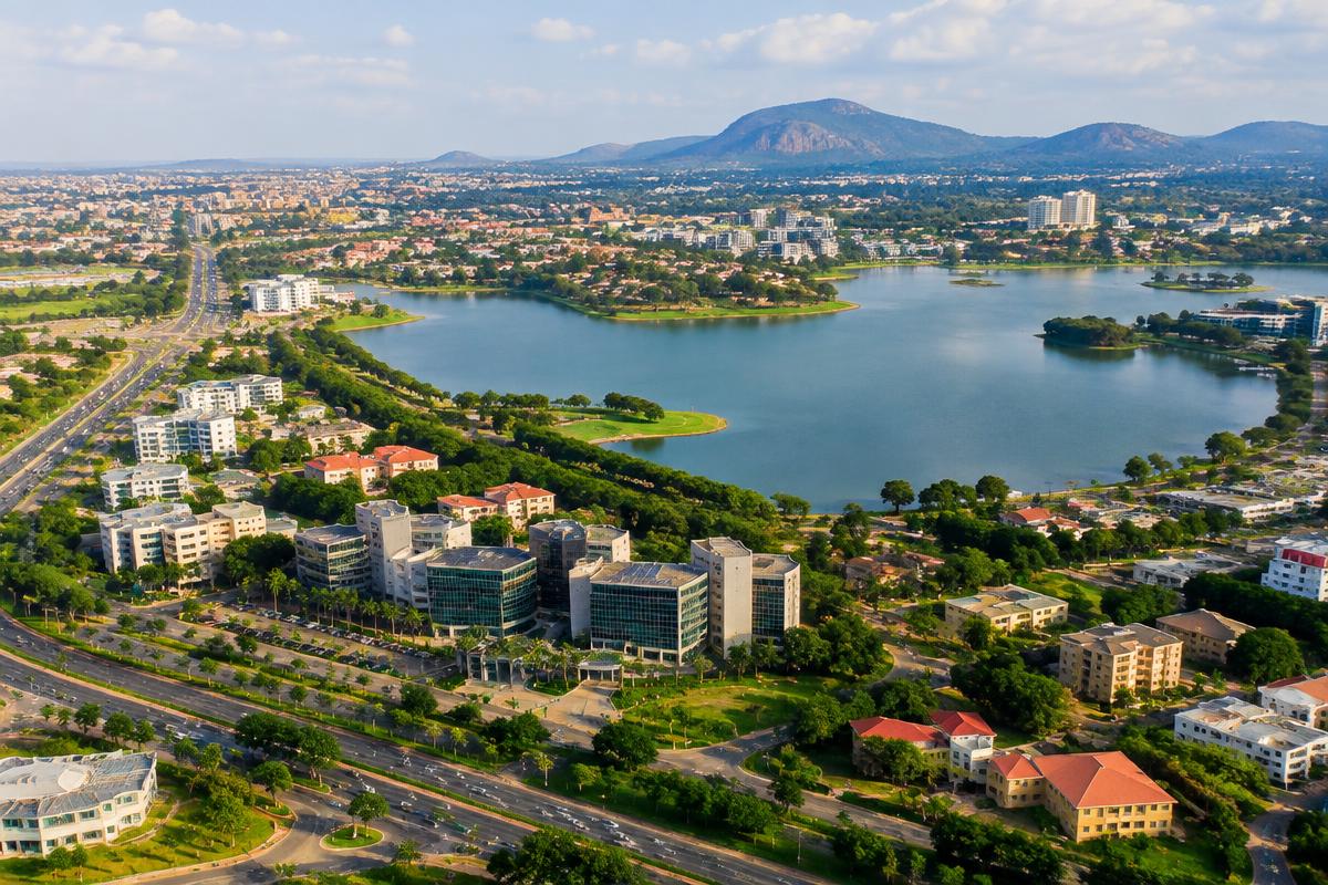Aerial view of Jabi, Abuja
